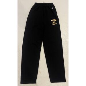 Champion Iowa Hawkeyes Sweatpants Pants Mens Size Small Black College